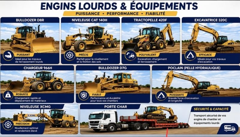 ENGINS LOURDS et ÉQUIPEMENTS - à louer sur r-auto ENGINS LOURDS et ÉQUIPEMENTS - extérieur